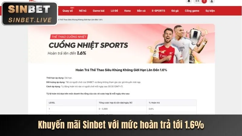 Giao diện nền tảng cá cược thể thao hiện đại trên điện thoại